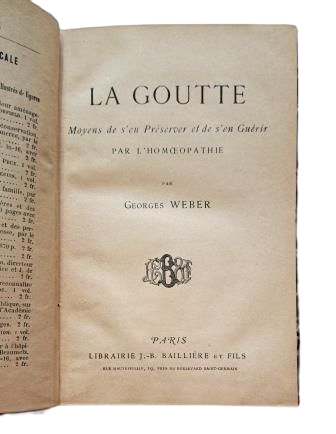 Weber, G.- LA GOUTTE