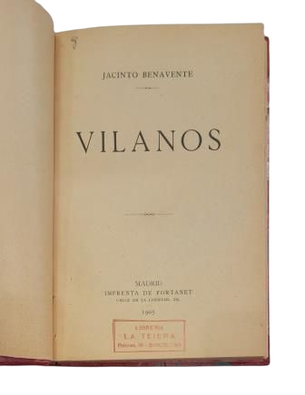 Benavente, Jacinto.- VILANOS