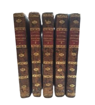 Lanuza, Gerónimo Bautista de.- DISCOURS OU HOmélies PRÉACHABLES (5 VOLUMES)