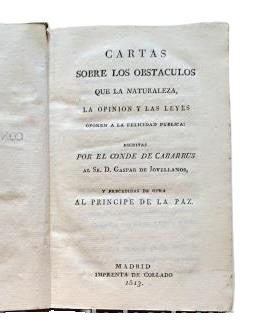 Comte de Cabarrús - LETTRES